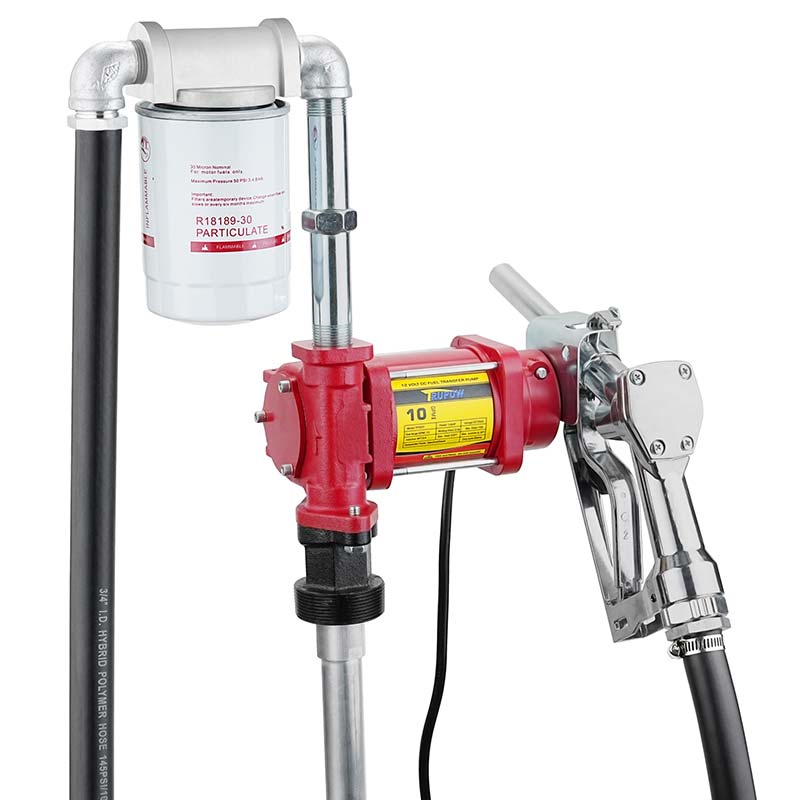 Nozullu 12V Yakıt Benzinli Transfer Pompası Kiti